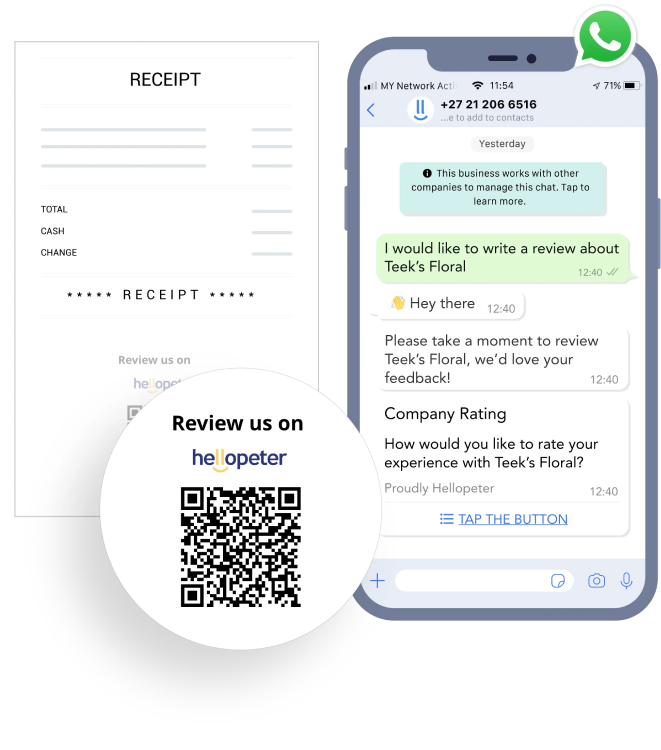 In-store Hellopeter Review Collection