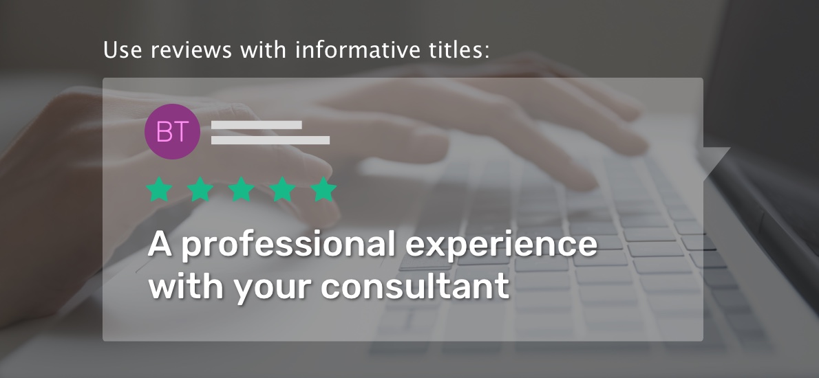 use-informative-review-titles
